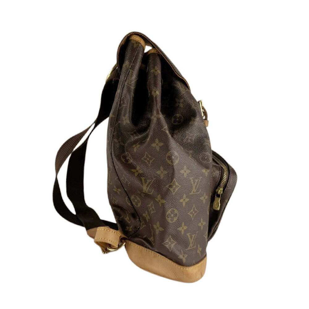 LOUIS VUITTON Brown Monogram Canvas Backpack - Picture 2 of 13